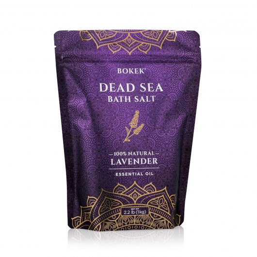 Lavender Scented Dead Sea Salt in a 2 lb Bag
