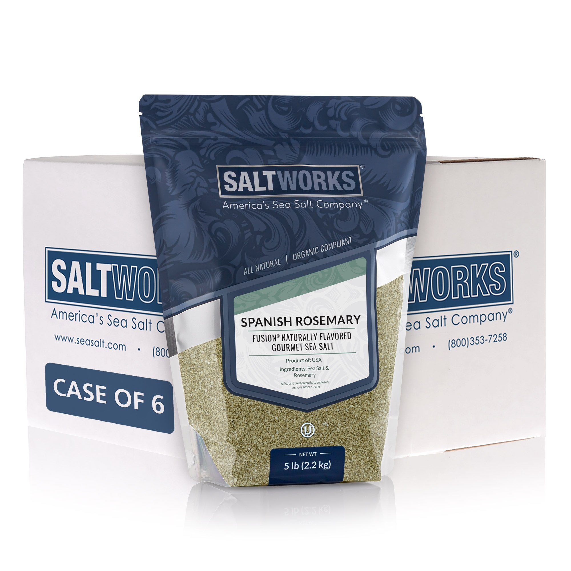 Spanish Rosemary Fusion® Flavored Sea Salt (Wholesale)