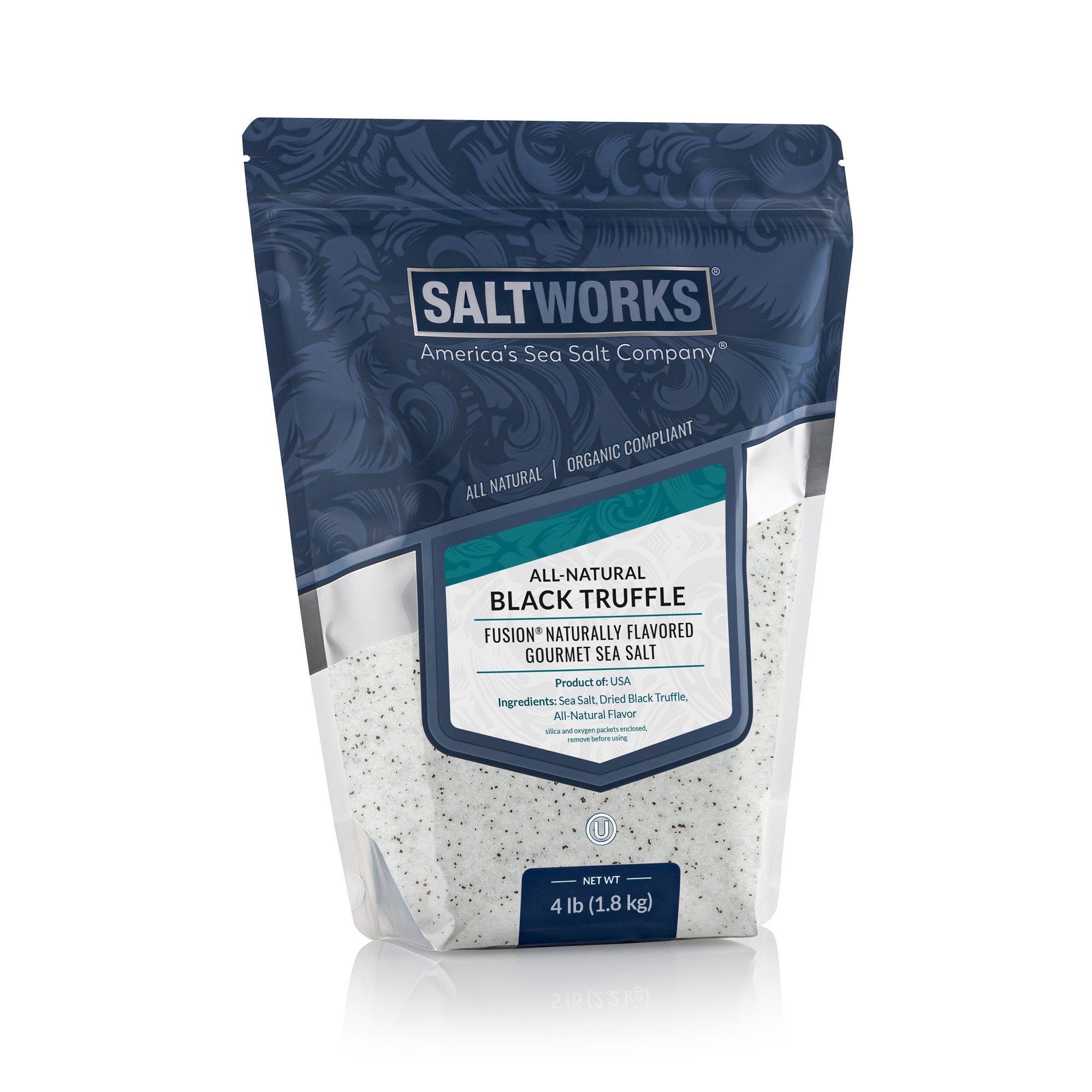All-Natural Black Truffle Fusion® Flavored Sea Salt