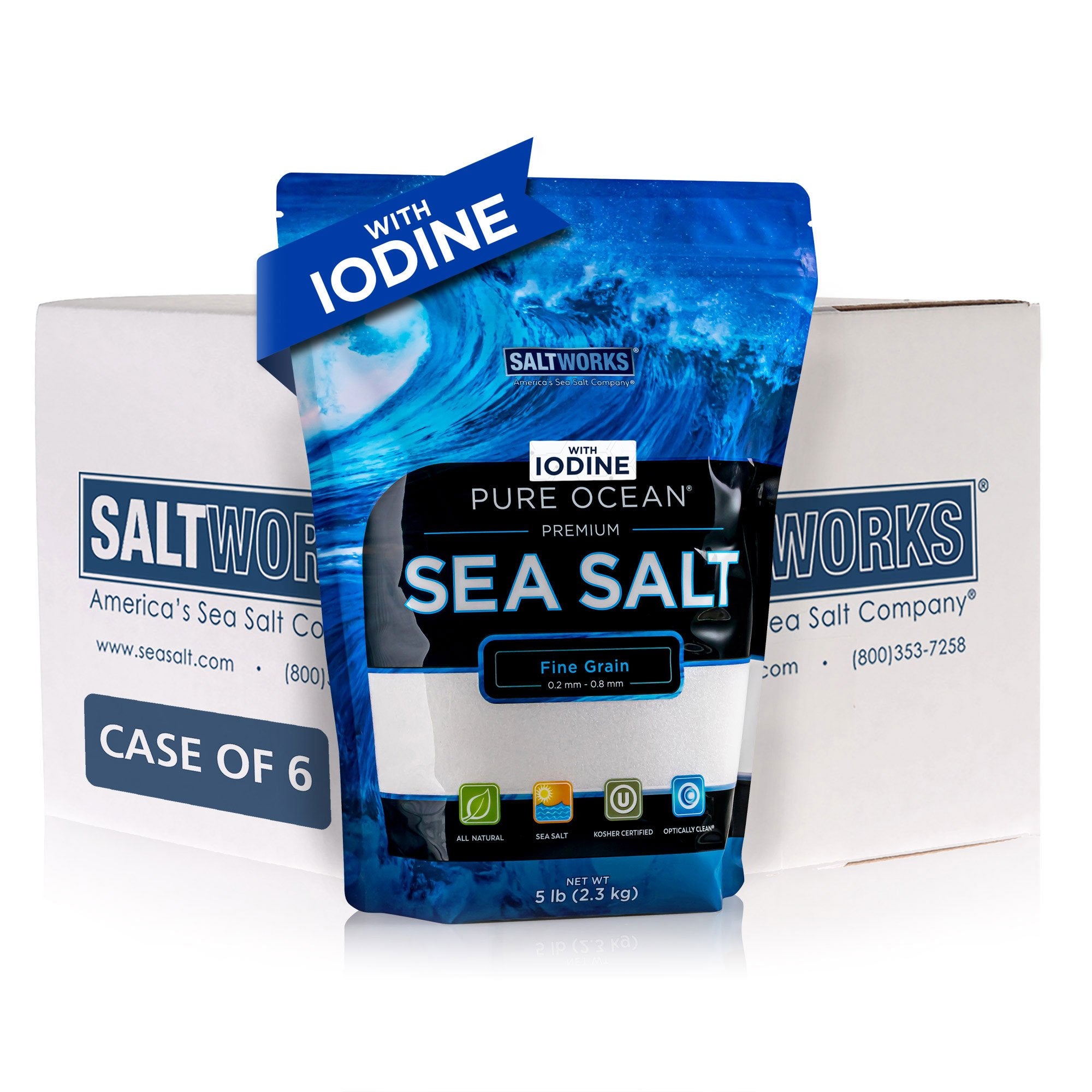 Pure Ocean® Premium Sea Salt with Iodine (Wholesale)