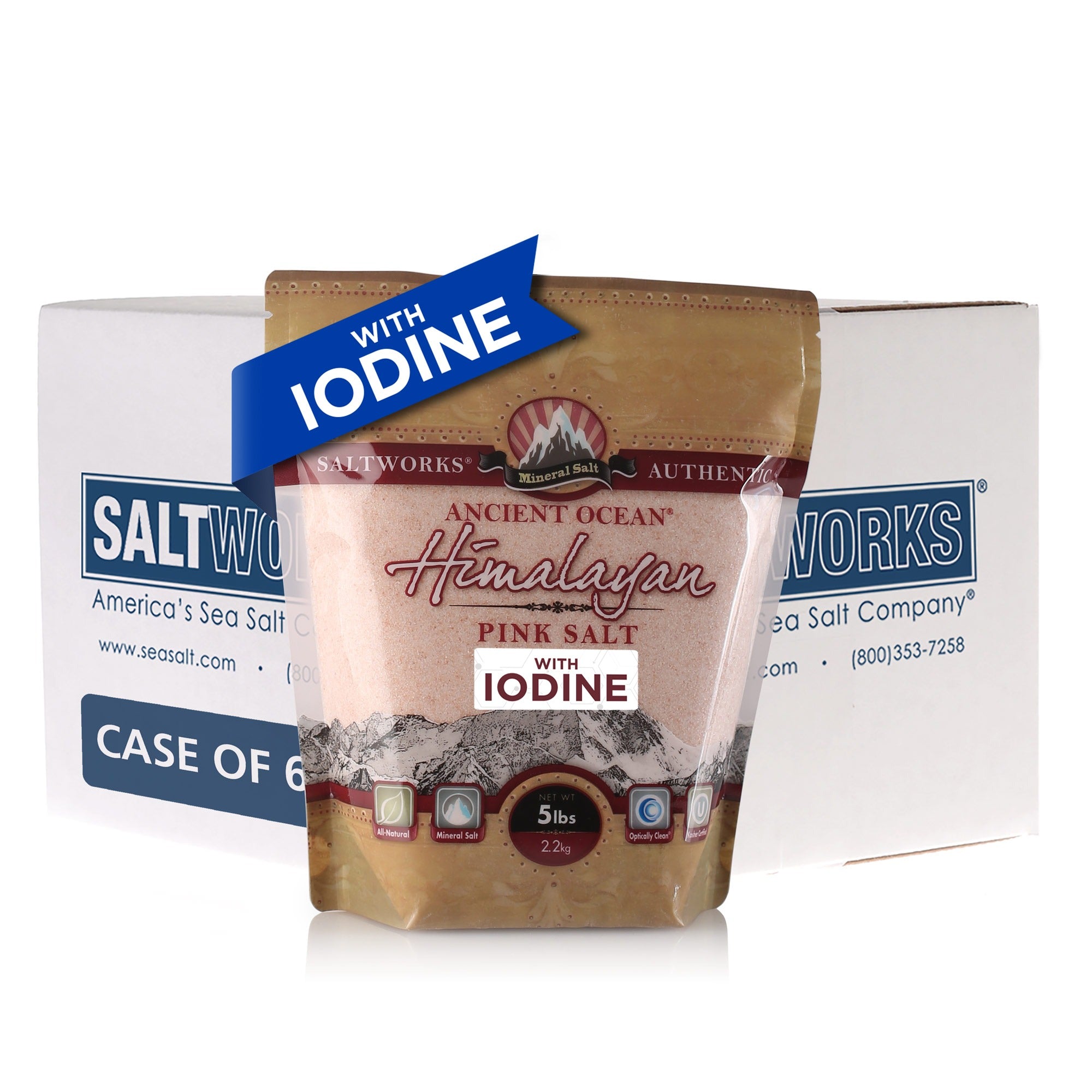 Ancient Ocean® Himalayan Pink Salt with Iodine (Wholesale)