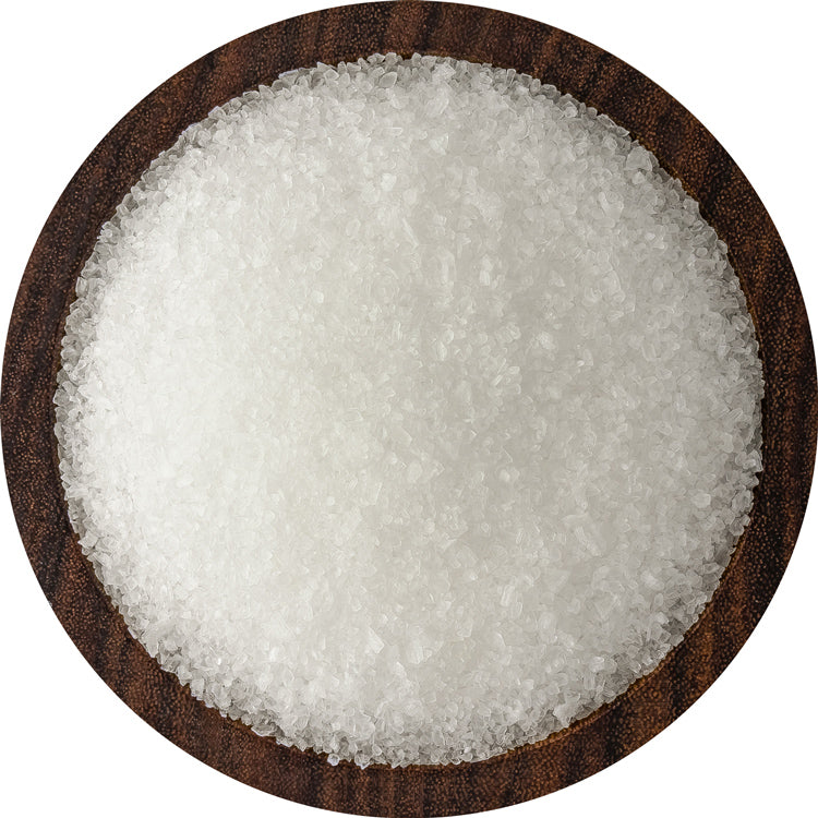 Bowl of Mediterranean sea salt