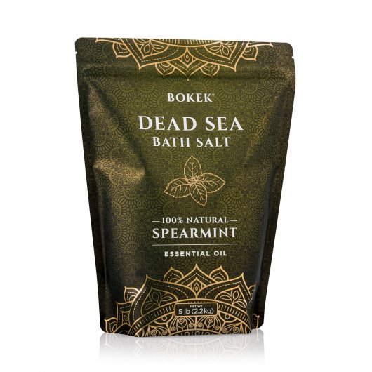 Eucalyptus Scented Dead Sea Salt in a 5 lb Bag