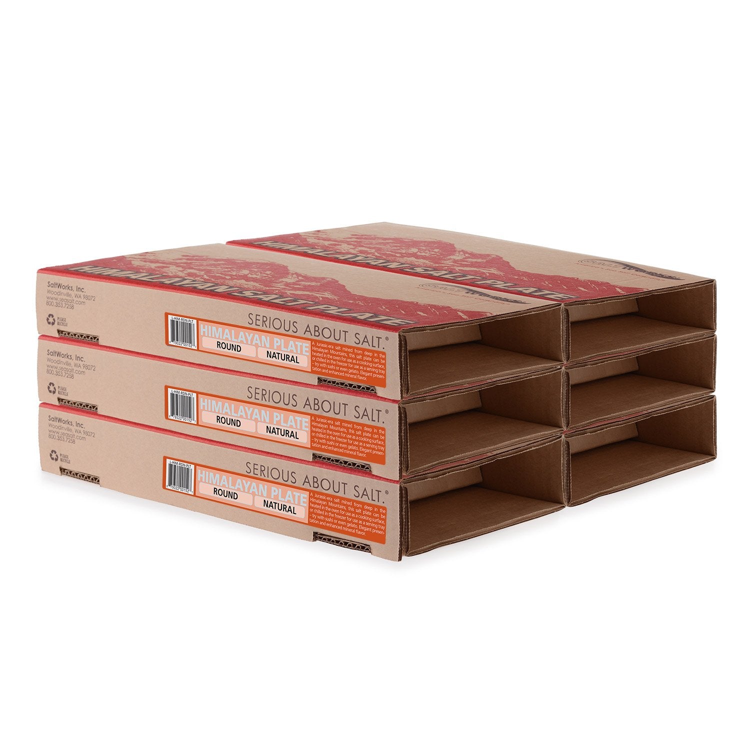 Round Natural Plate Himalayan Pink Salt (Wholesale)