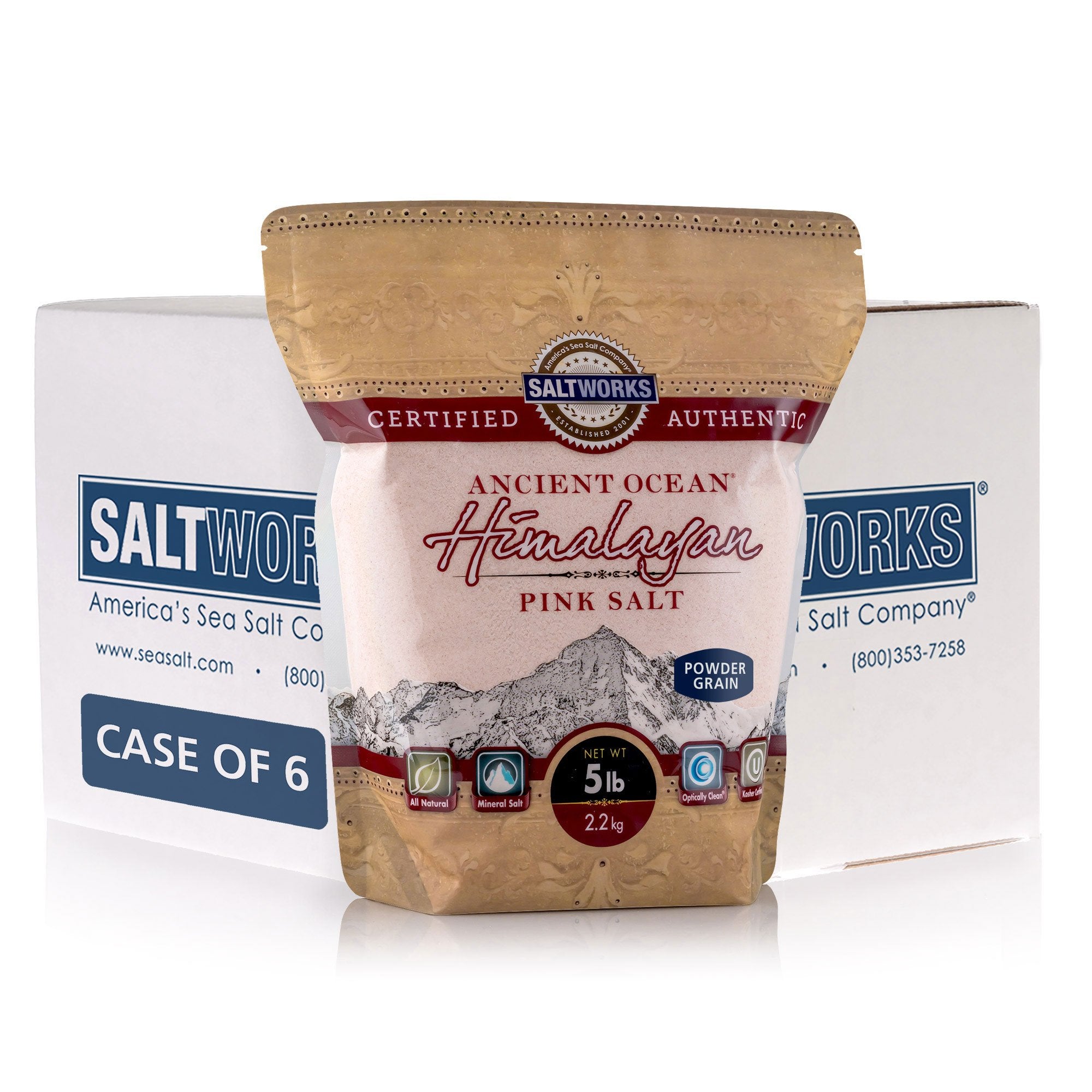 Ancient Ocean® Himalayan Pink Salt (Wholesale)