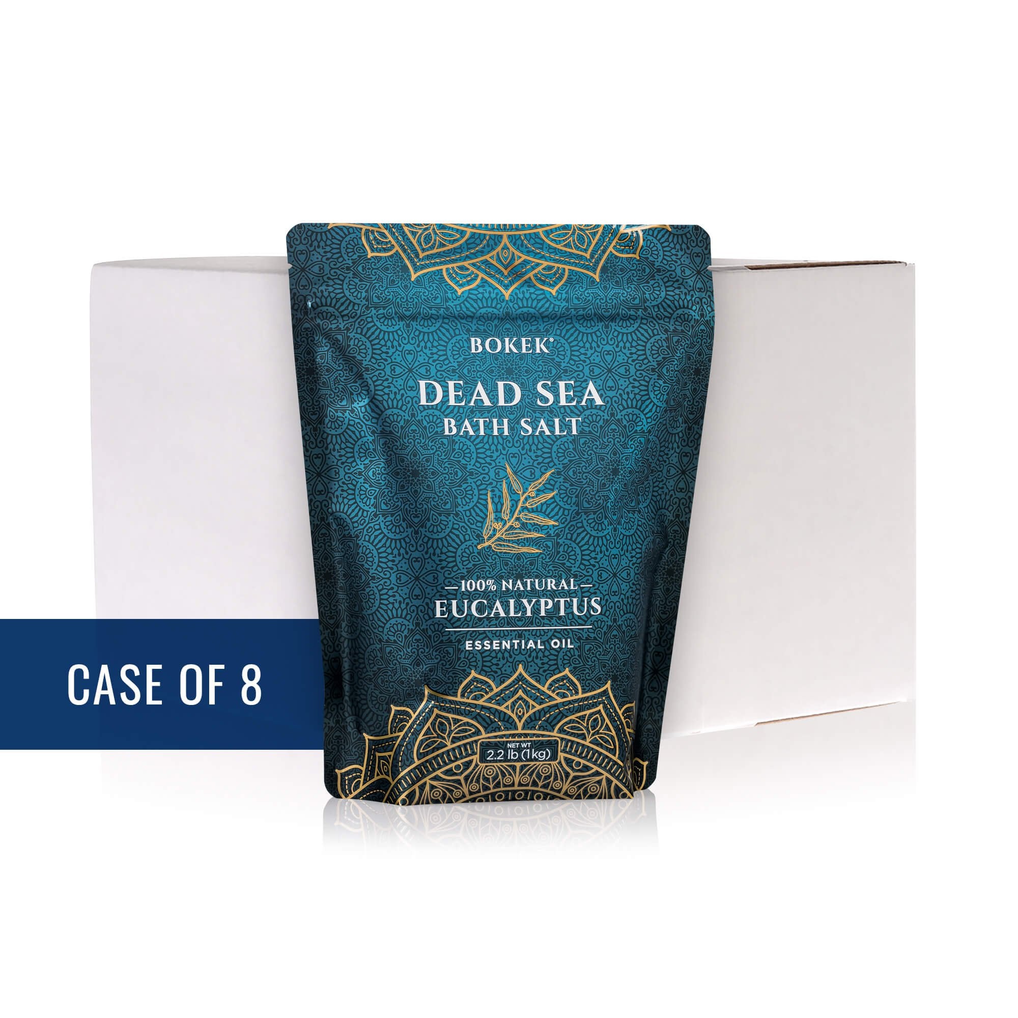 Eucalyptus Dead Sea Bath Salt Cases Eucalyptus Bath Salts | Bokek® Scented Bath Salt (Wholesale)