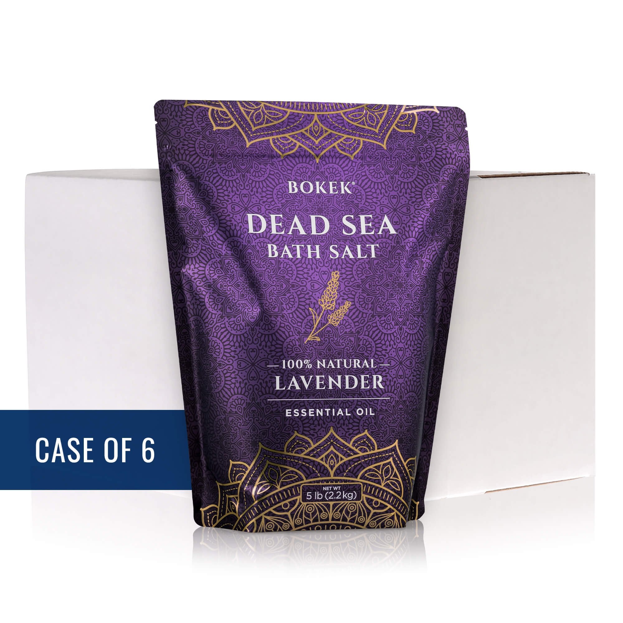 Lavender Dead Sea Bath Salt Cases Lavender Bath Salts | Bokek® Scented Bath Salt (Wholesale)