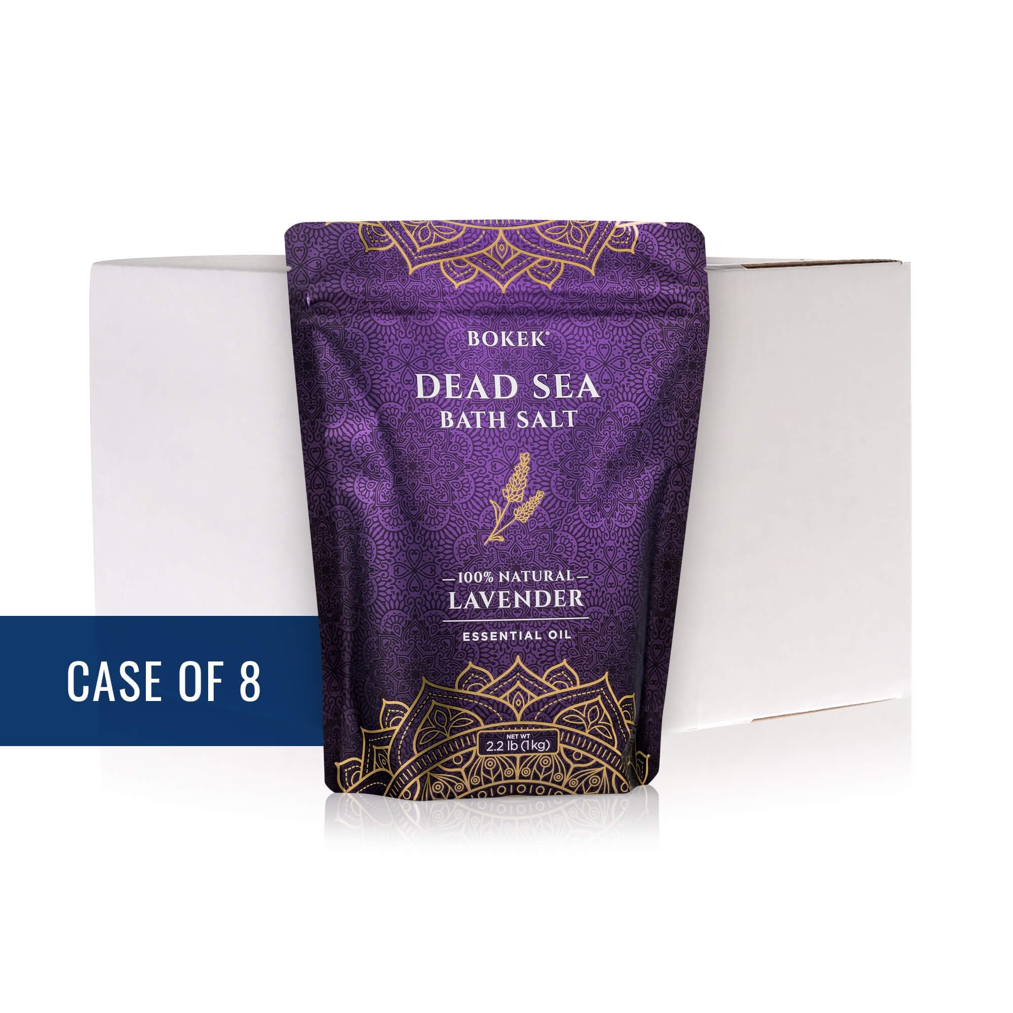Lavender Dead Sea Bath Salt Cases Lavender Bath Salts | Bokek® Scented Bath Salt (Wholesale)
