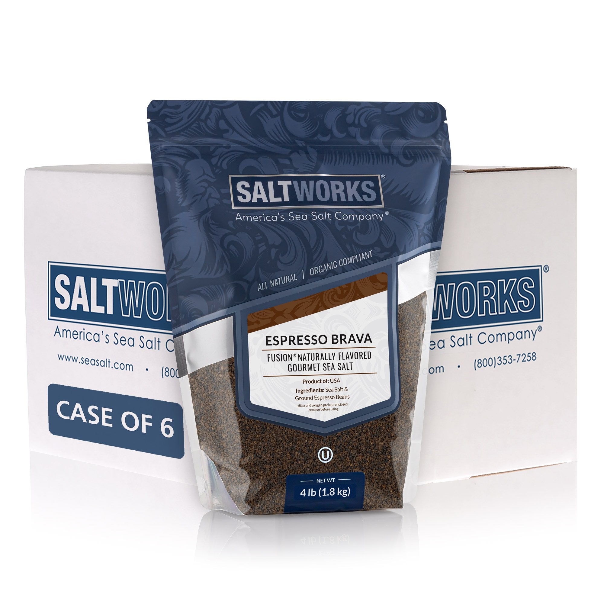 Espresso Fusion® Flavored Sea Salt (Wholesale)