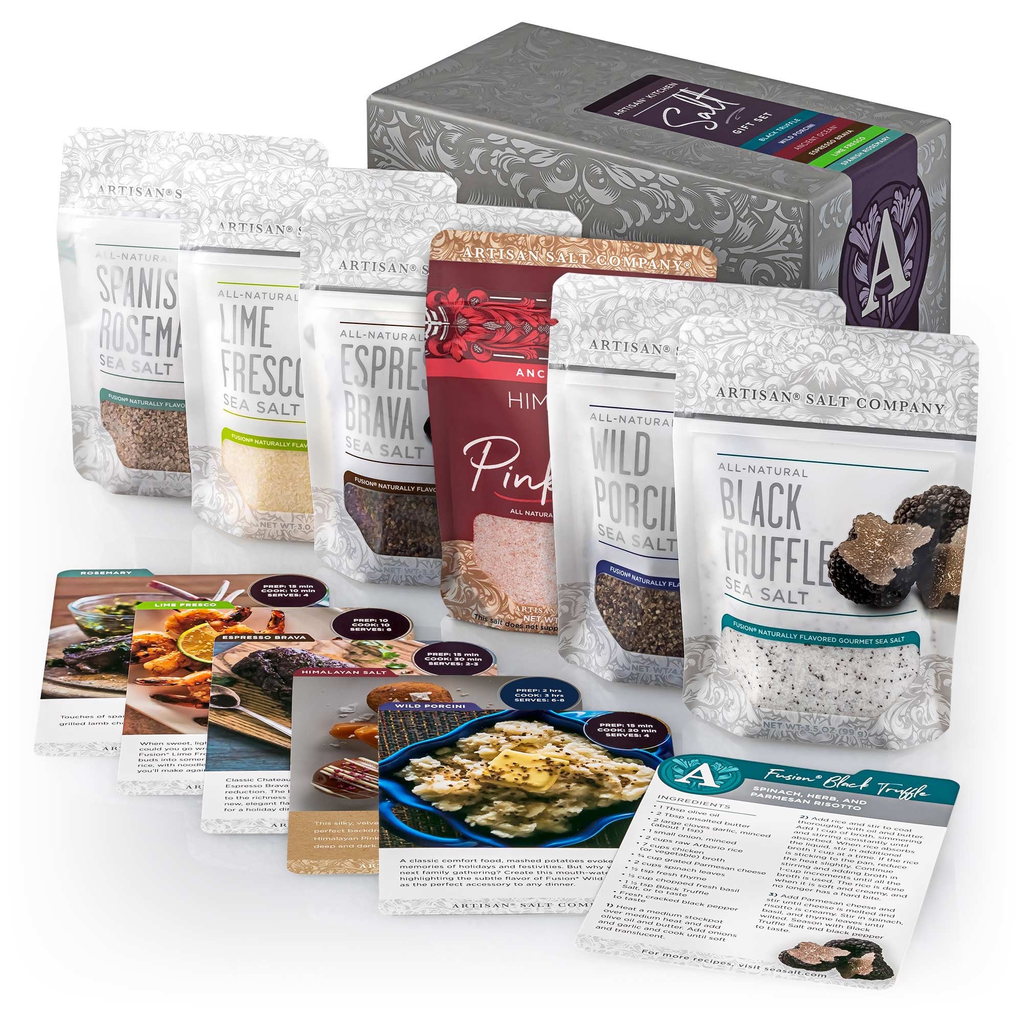 Artisan® Kitchen Salt Gift Set Limited Edition Recipe Box