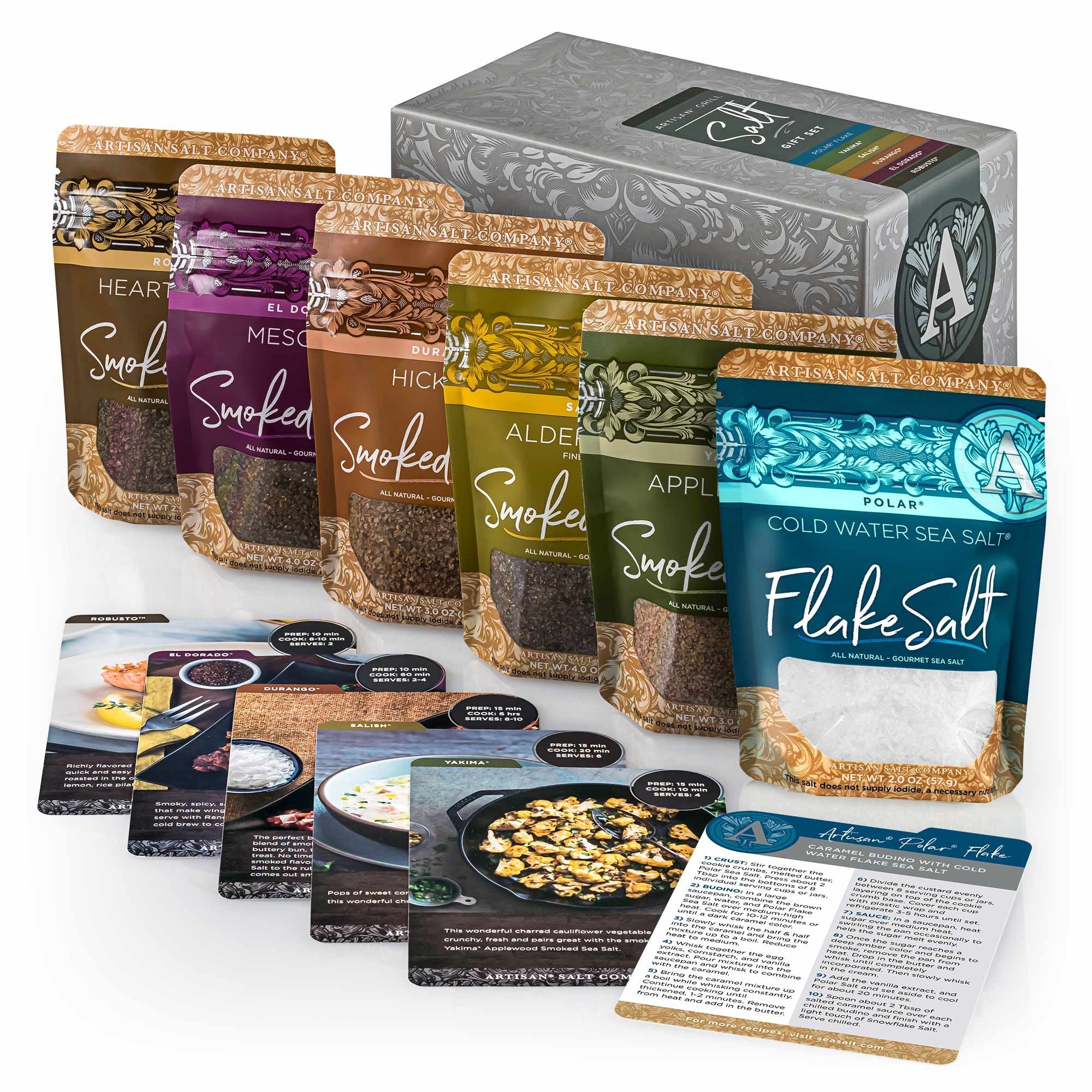 Artisan® Grill Salt Gift Set Limited Edition Recipe Box