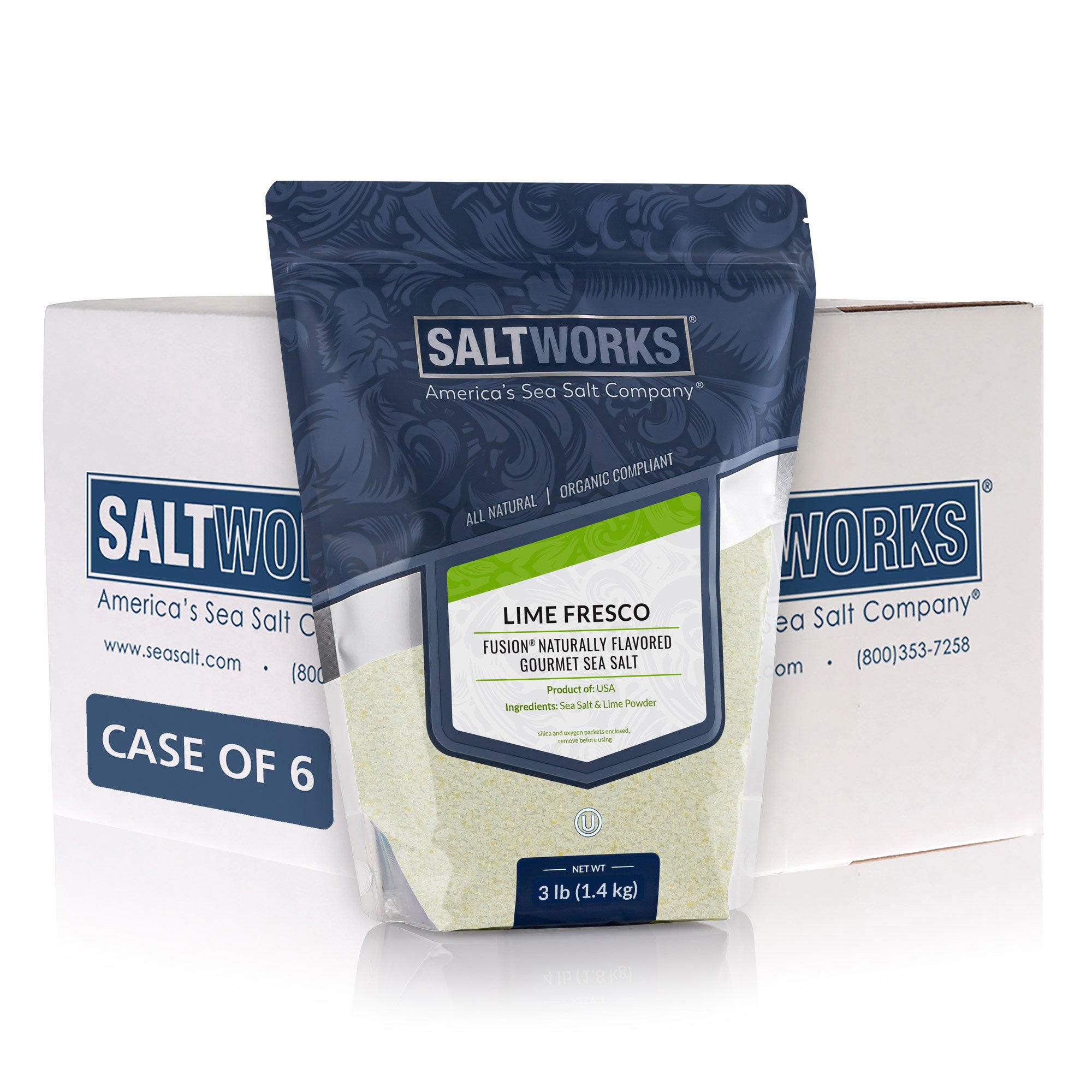 Lime Fusion® Flavored Sea Salt (Wholesale)