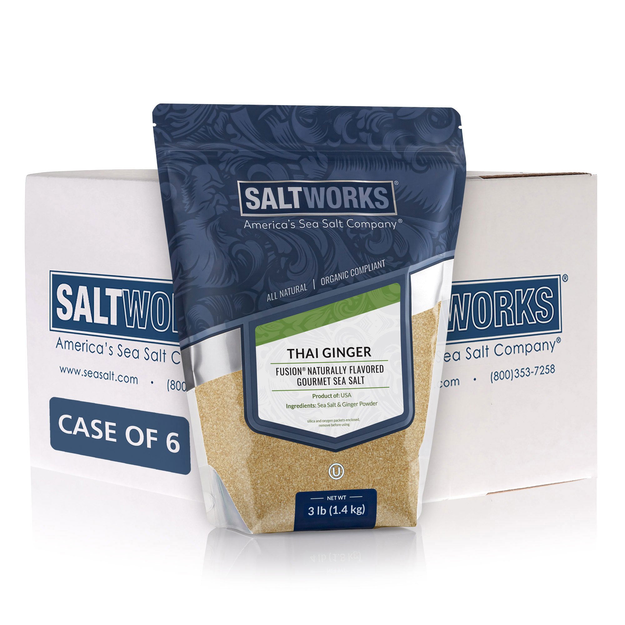 Thai Ginger Fusion® Flavored Sea Salt (Wholesale)