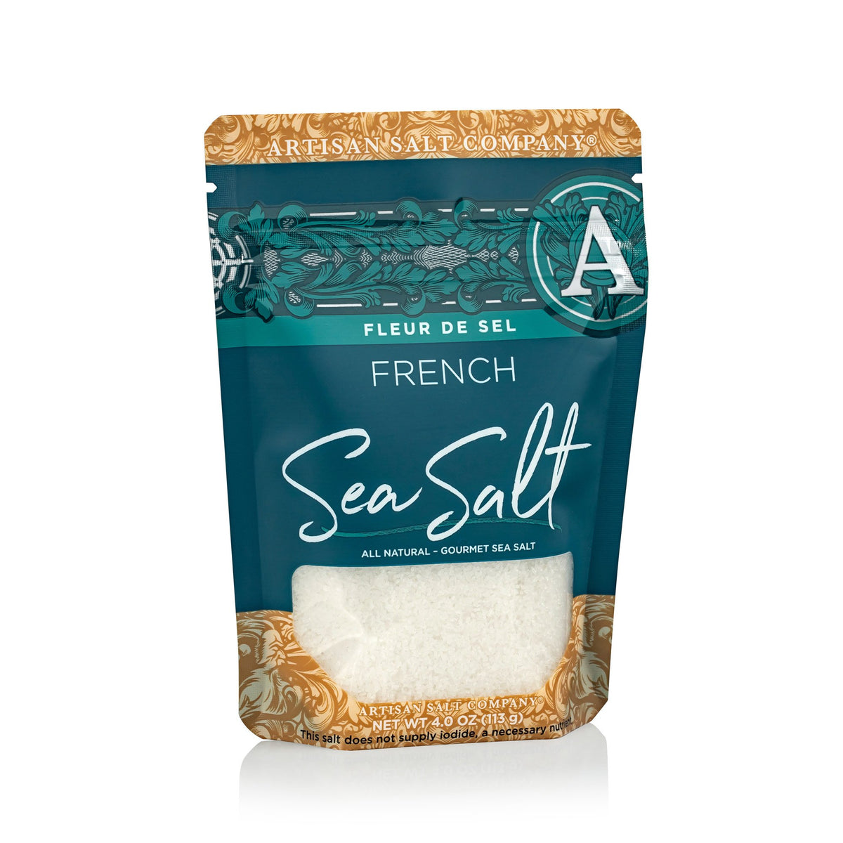 Fleur de Sel  #Packaging_Zip Top Pouch (4 oz)