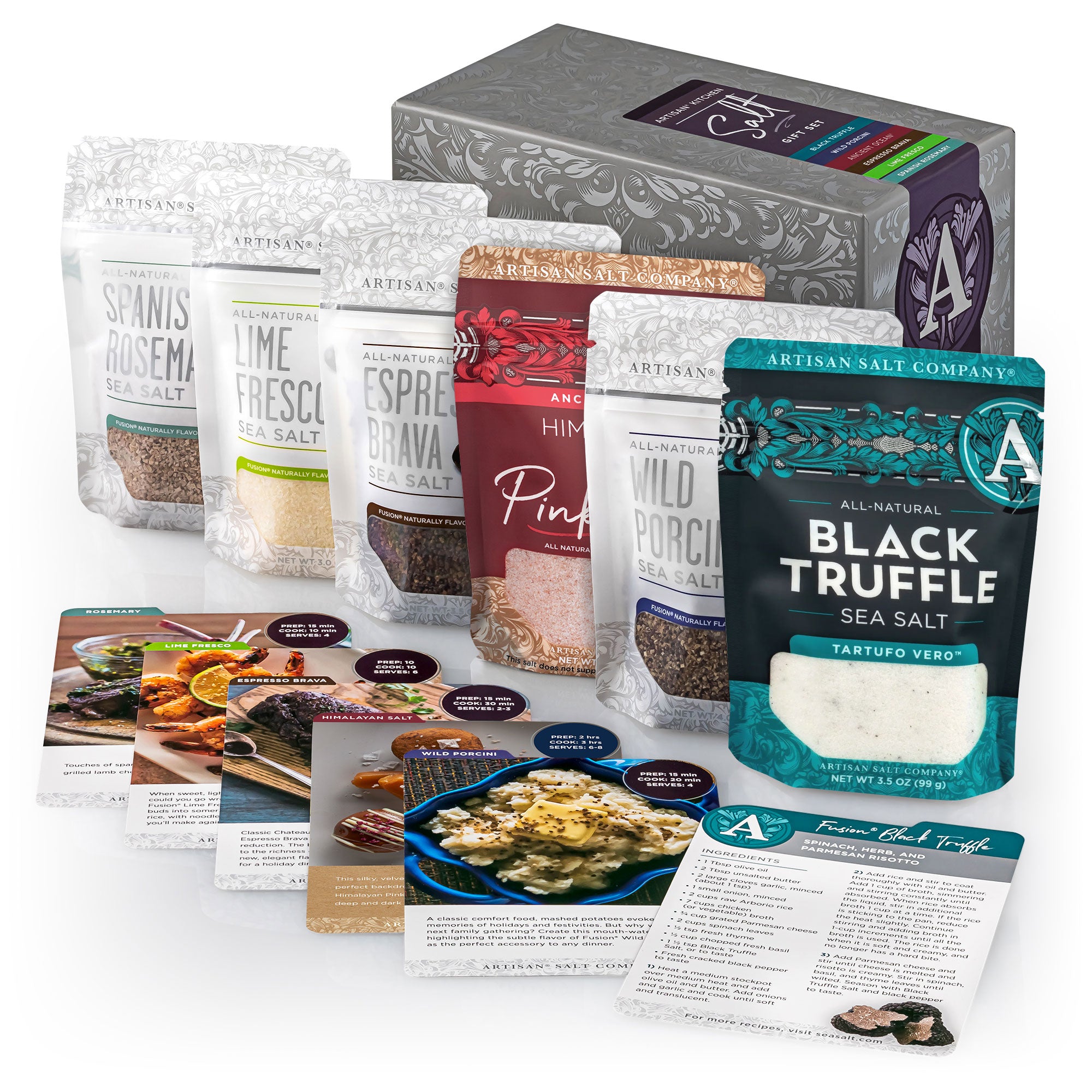 Artisan® Kitchen Salt Gift Set Limited Edition Recipe Box