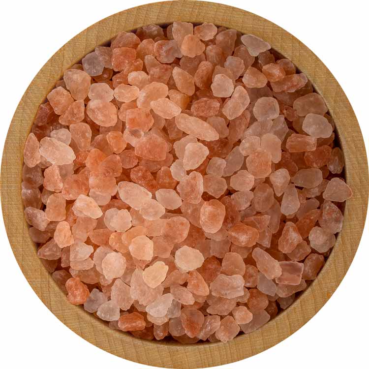 Bowl with coarse grain Himalayan salt