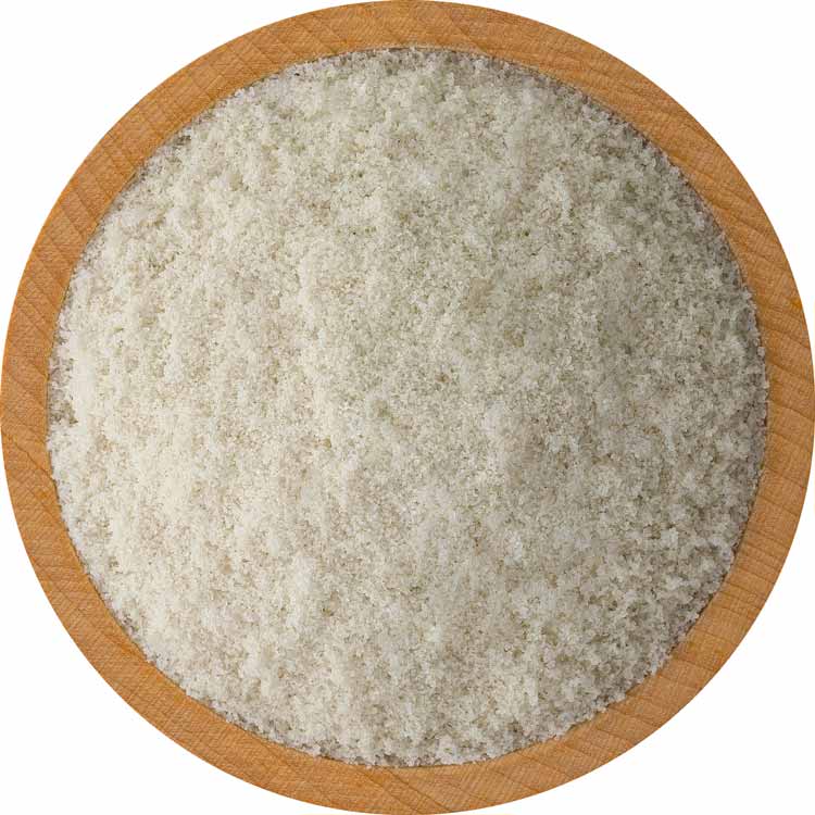 Bowl filled with french grey sea salt
