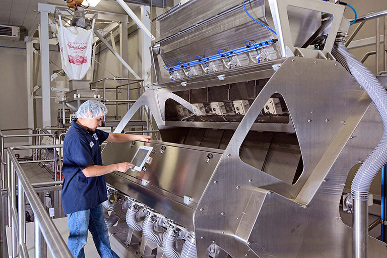 Optically clean machine in factory