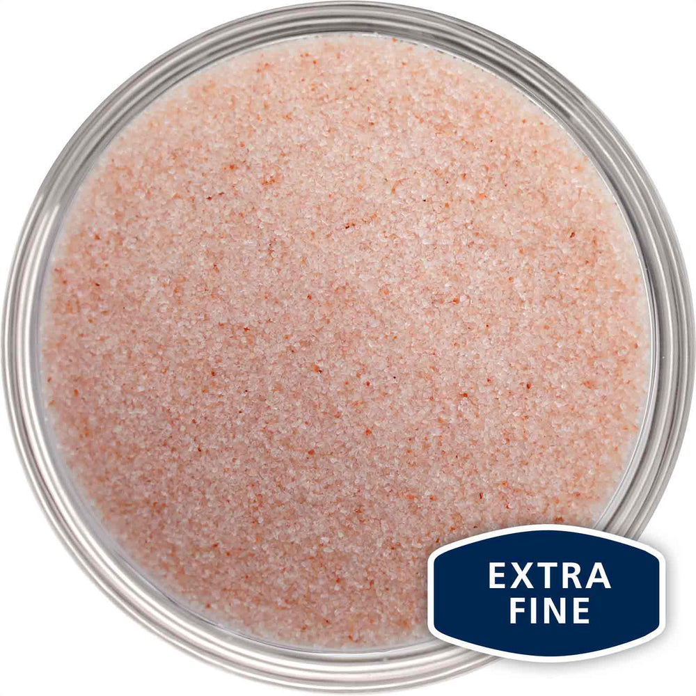 Bowl of extra fine grain Himalayan salt