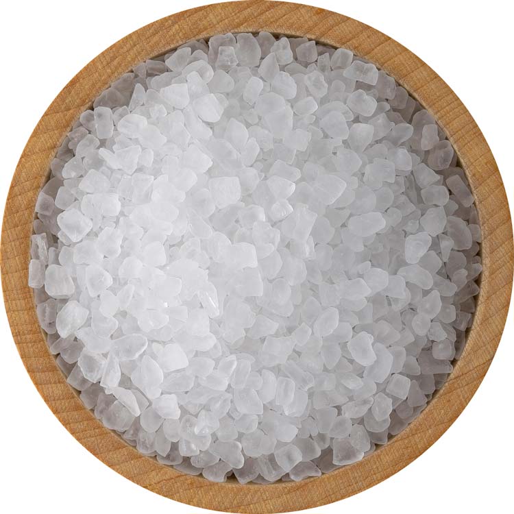 Bowl filled with Pure Ocean Salt