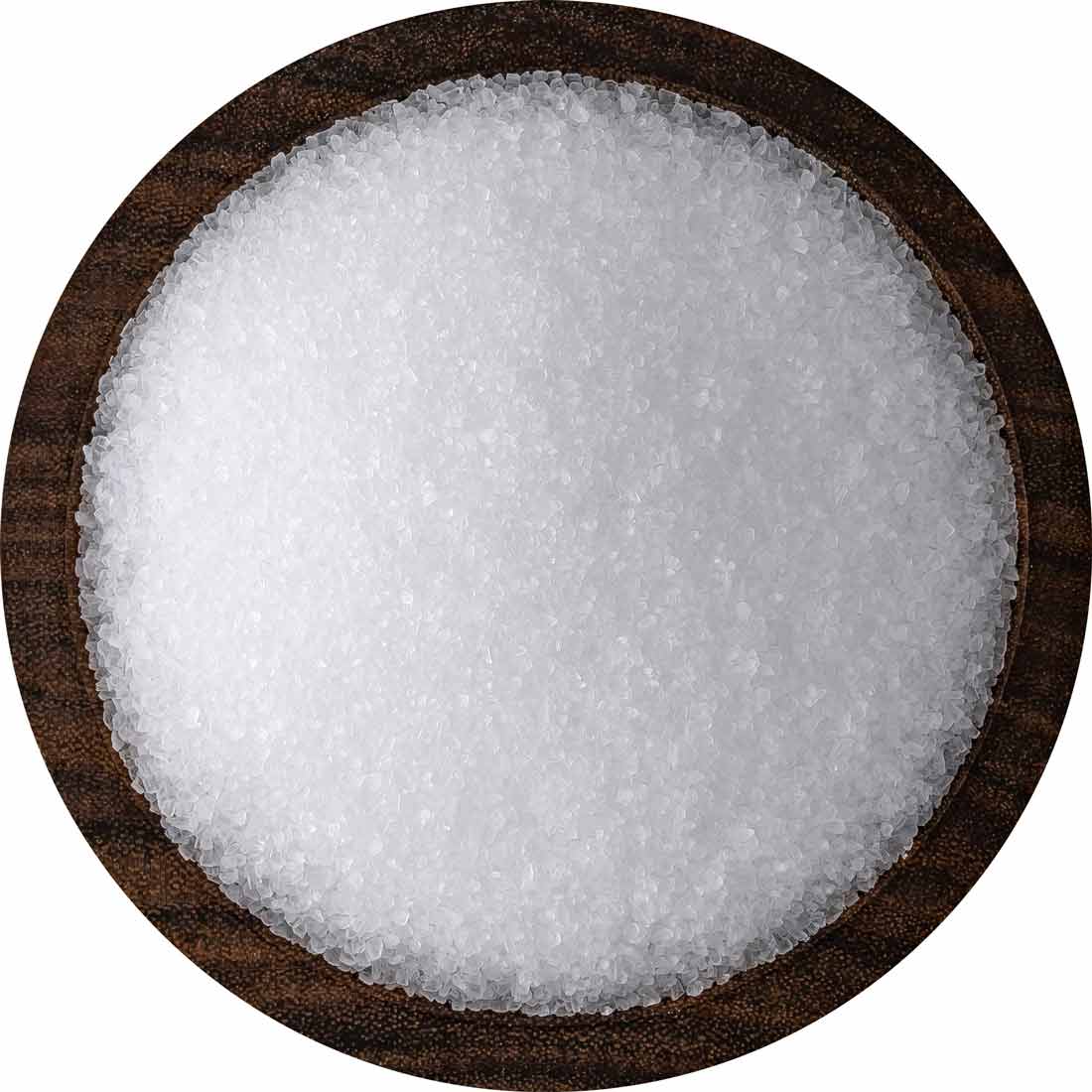 Salt bowl with white salt