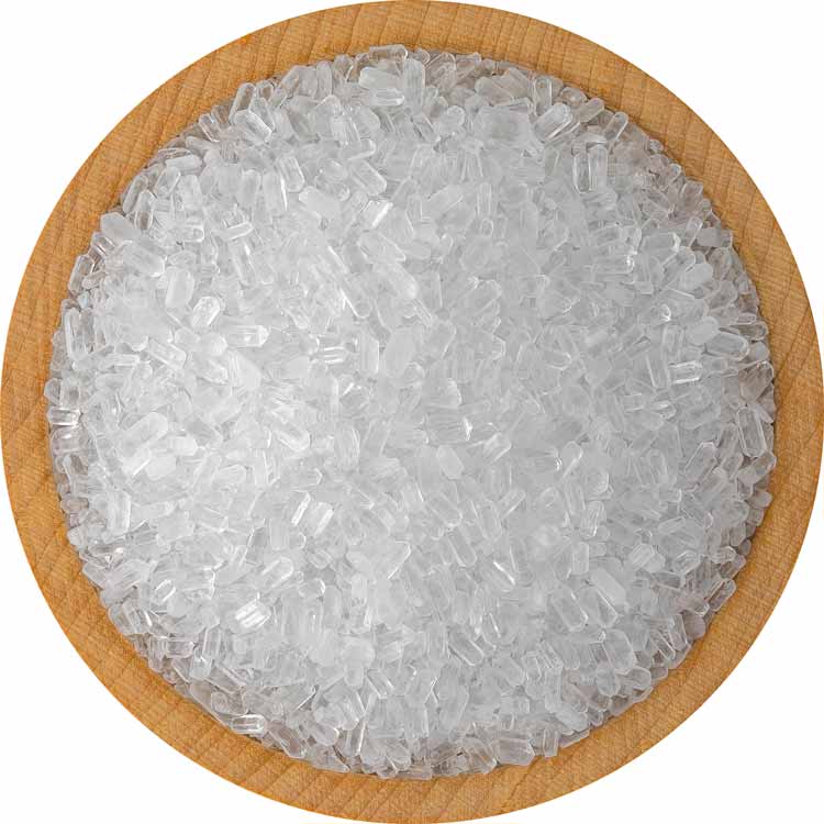 Bowl filled with epsom salt
