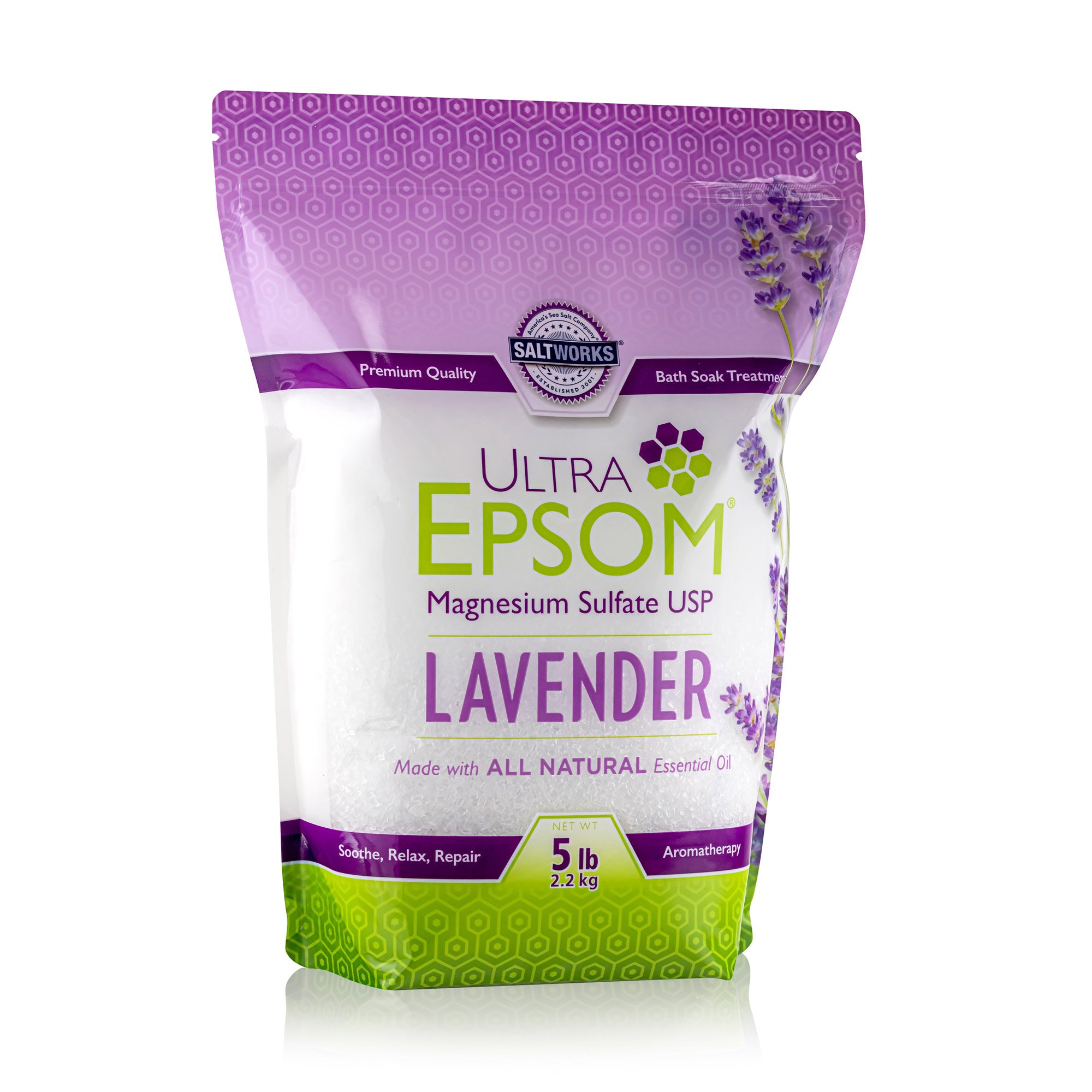 Ultra Epsom® Premium Bath Salt Bulk (Medium Grain) - 5 lb Bag 