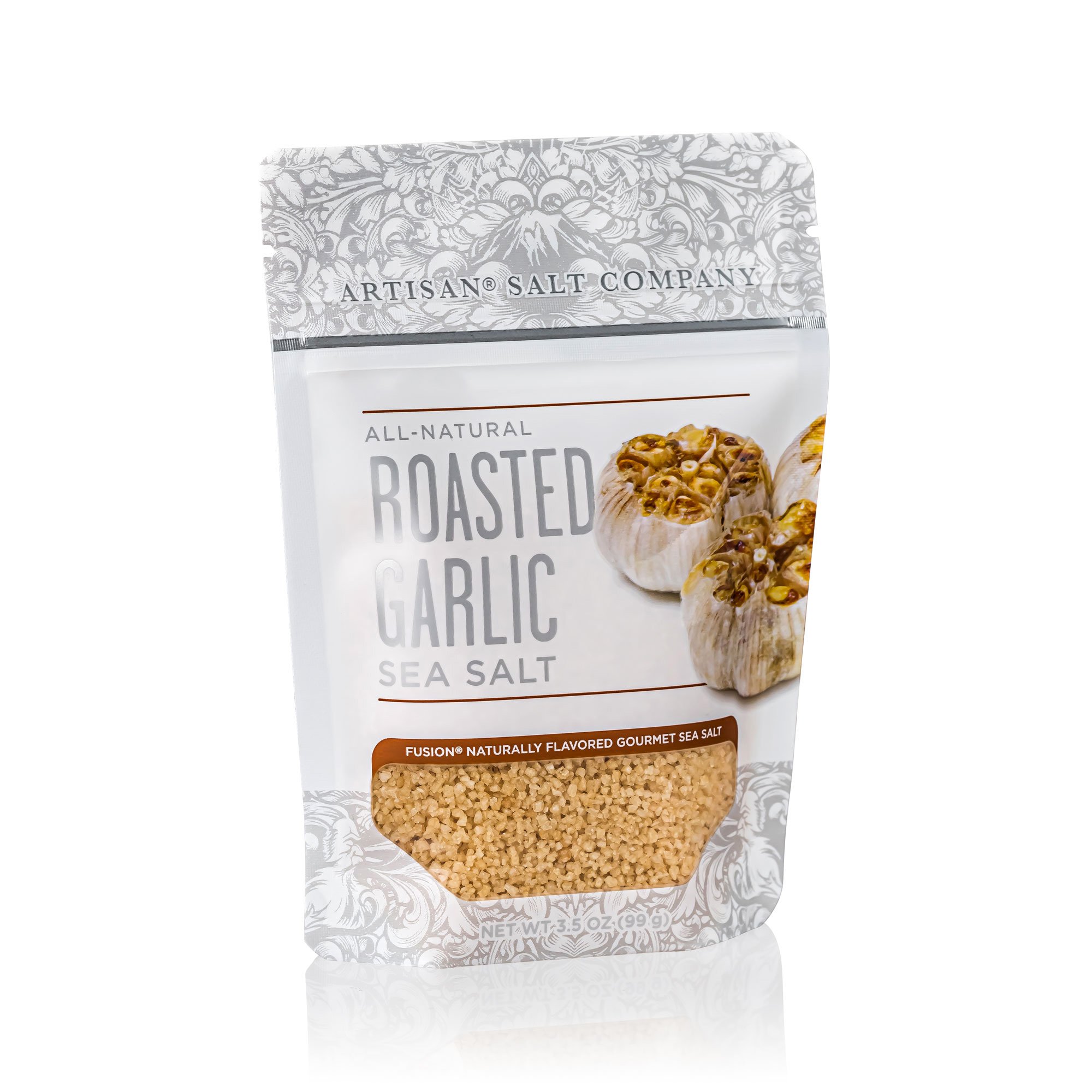 Roasted Garlic Salt 3.5 oz Zip Top Pouch SaltWorks®