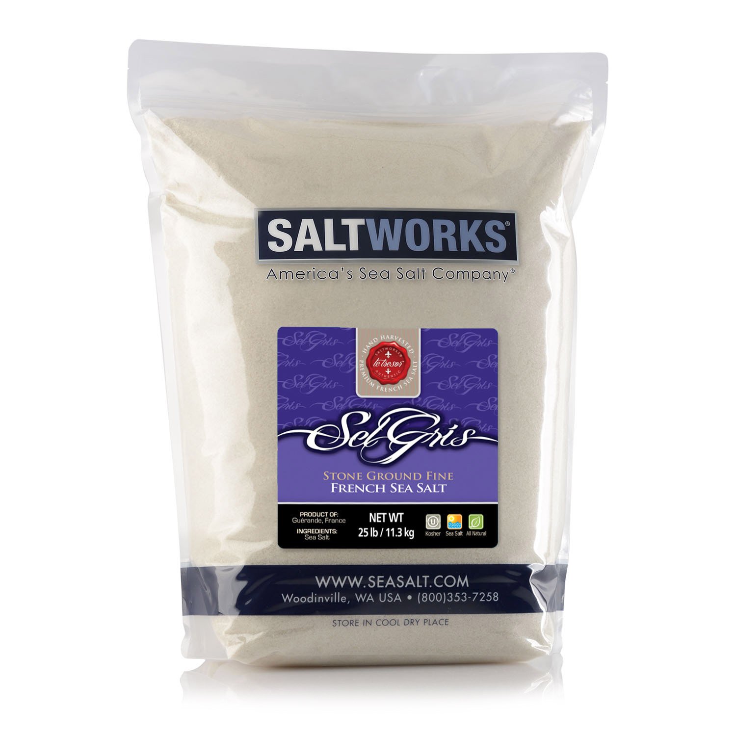 Sel Gris French Grey Sea Salt Bulk Fine Grain 25 Lb Bag SaltWorks sel-gris-french-grey-sea-salt-bulk-fine-grain-25-lb-bag-saltworks