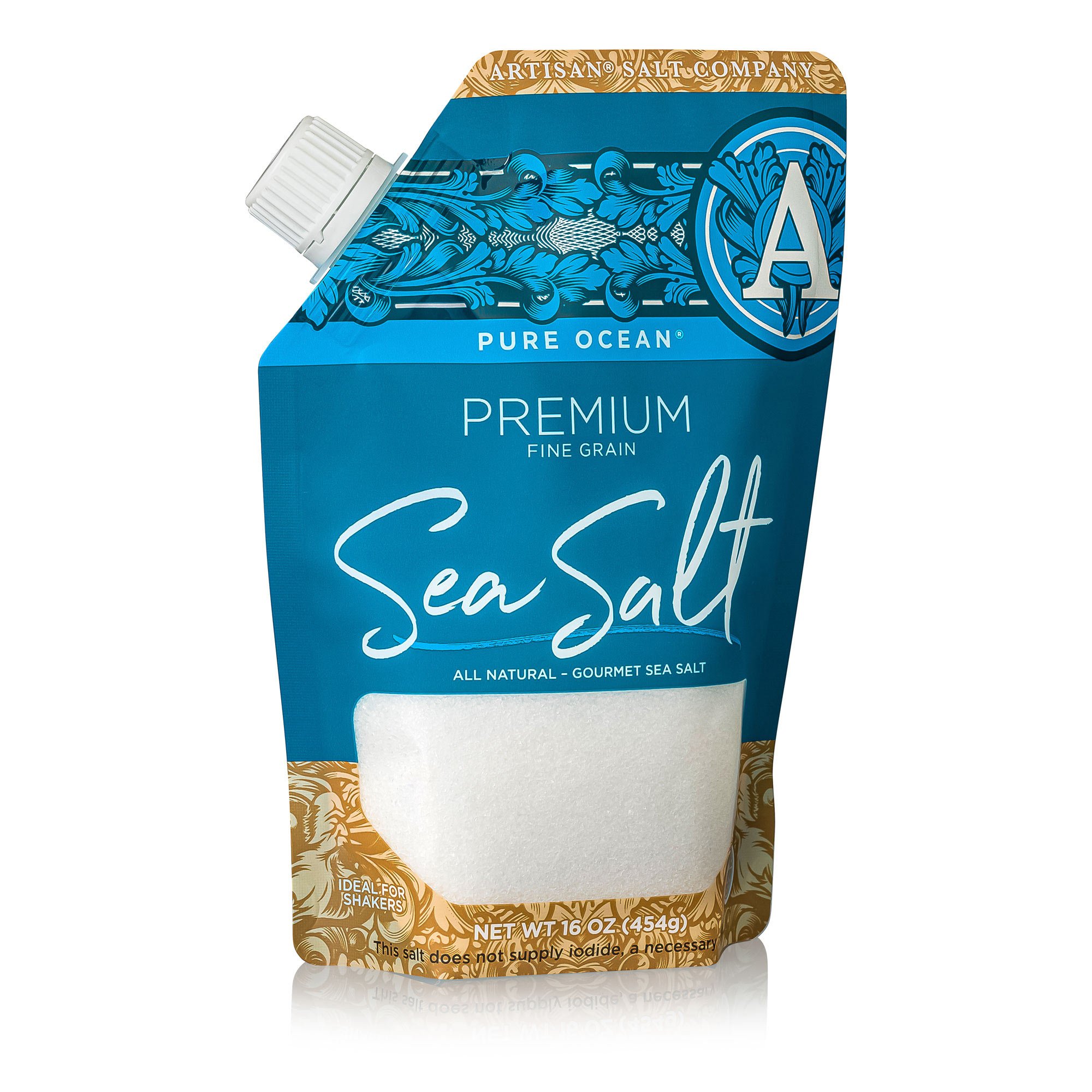 Pure Ocean® Premium Sea Salt (Coarse Grain) Pour Spout Pouch SaltWorks®